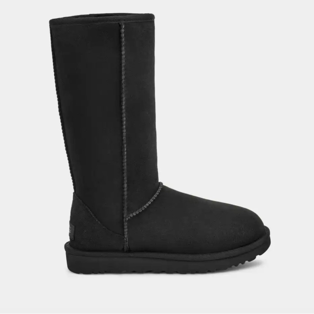 NWOT UGG Classic Tall II Boots Black Suede – Sz 8